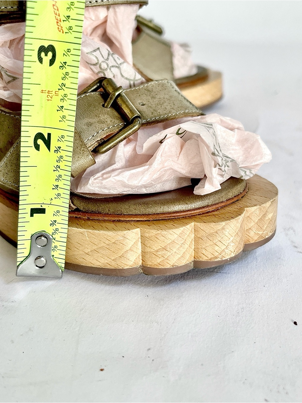 Vivienne Westwood Animal Toe Light Grey Leather Buckle Sandals Orb Heel US 7 - Picture 13 of 16